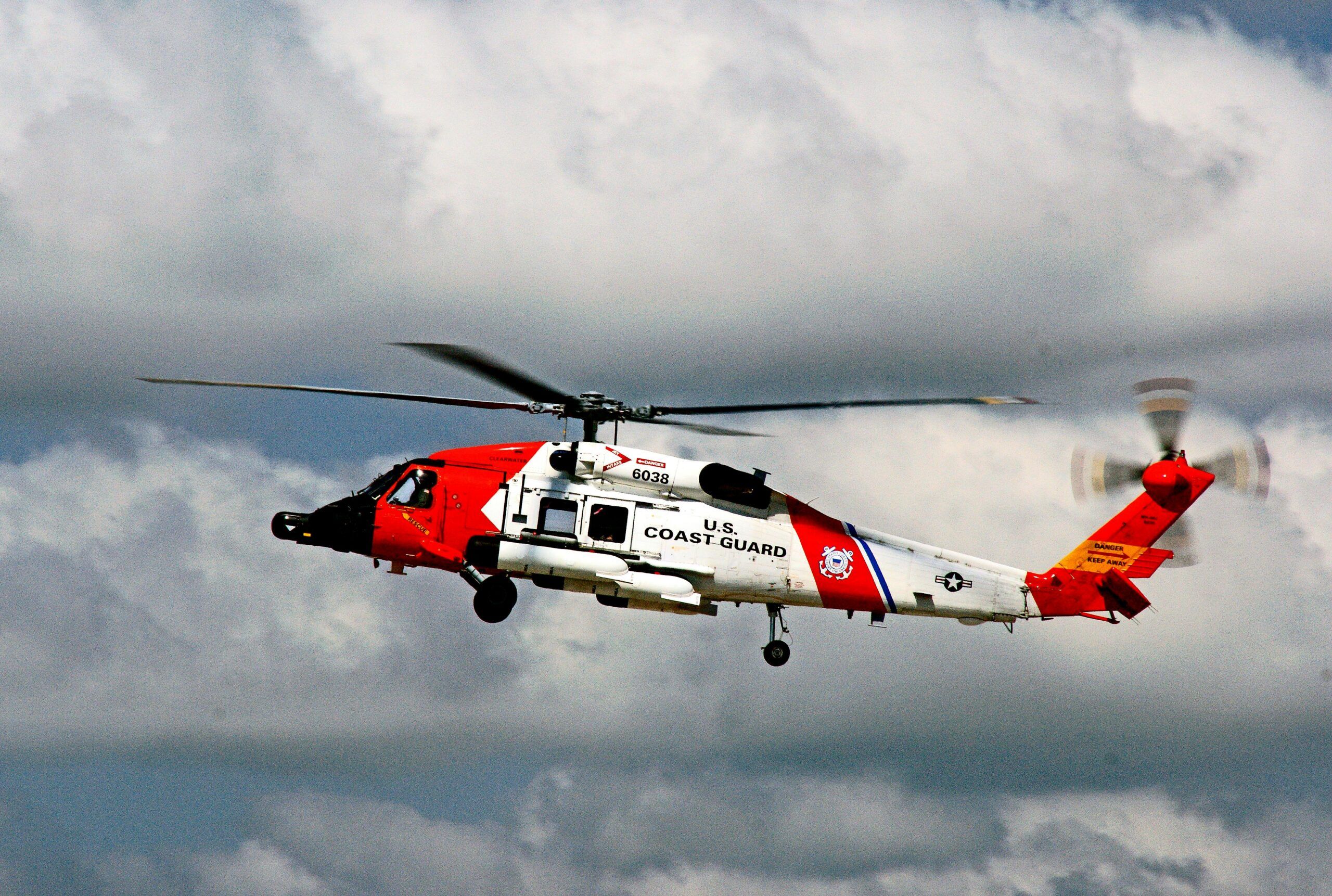 U.S Coast Guard helicopter via Pexels.com stock.